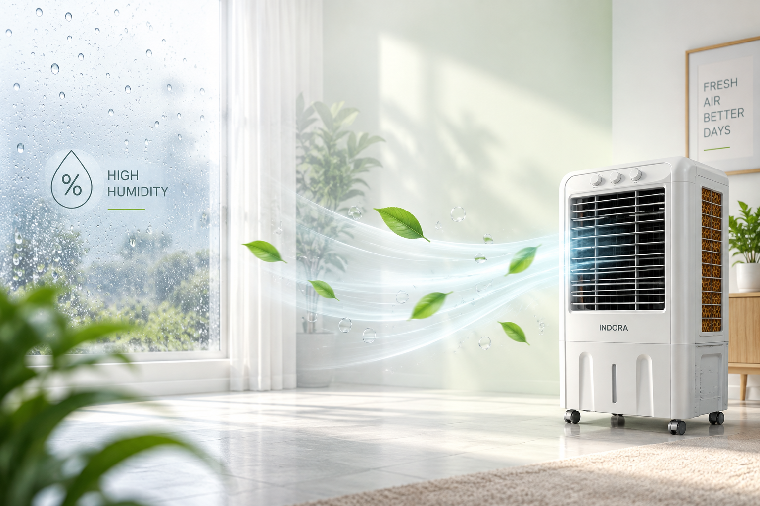 Coolers don't work at all in humidity.