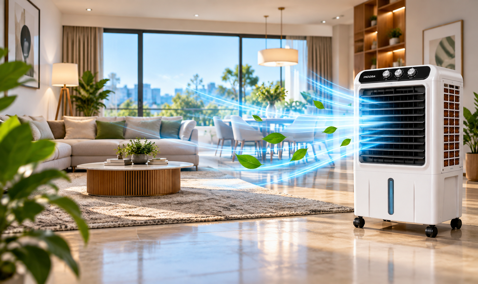 Indora air cooler for larger rooms