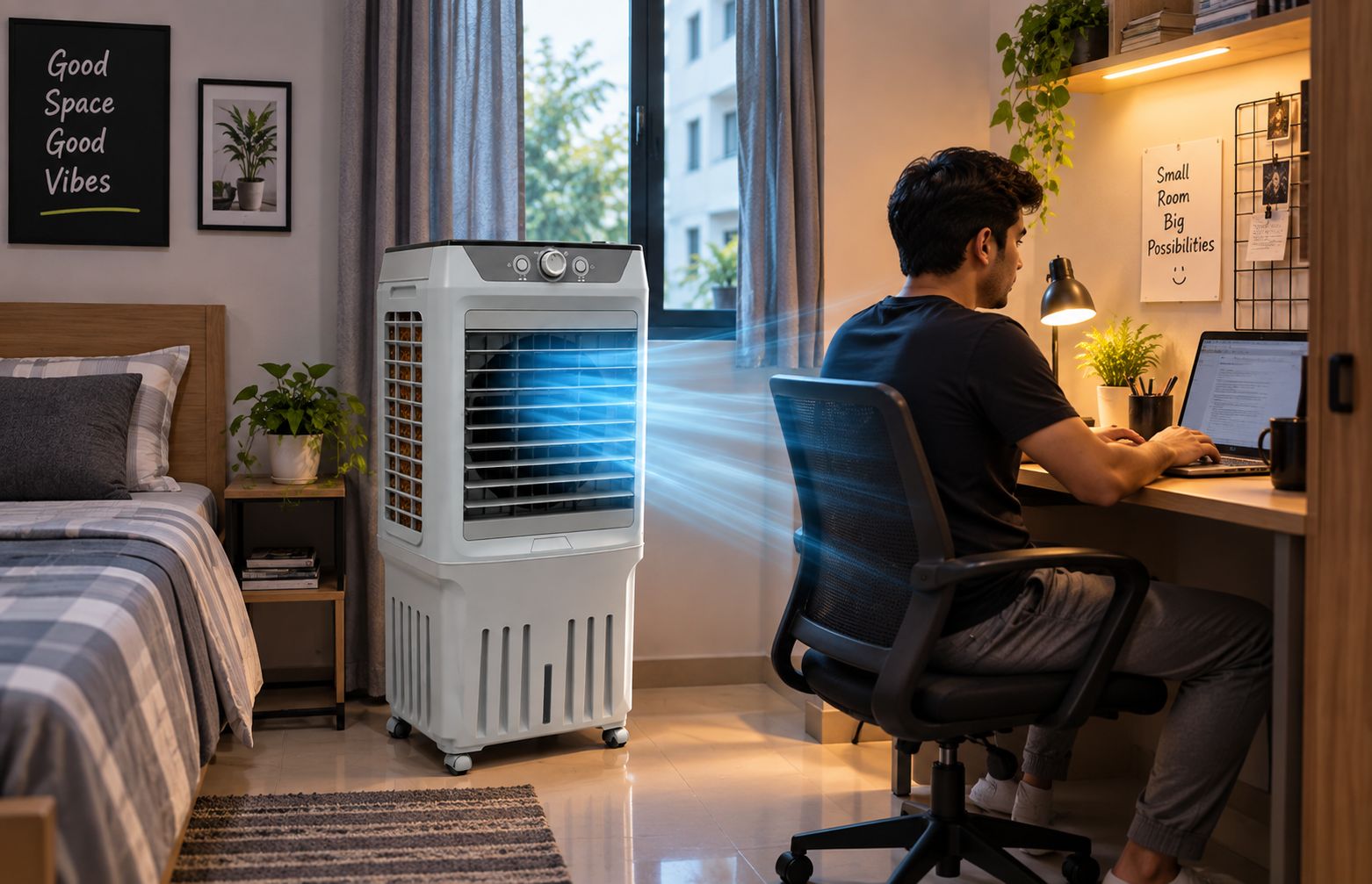 INDORA NIRA 65 Litre Personal Air Cooler for Small Room