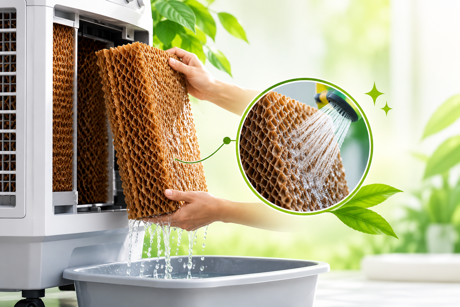 Wet cooling pads