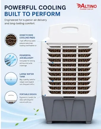 Altino Shakti Torque Air Cooler For Room 25L - Back.webp